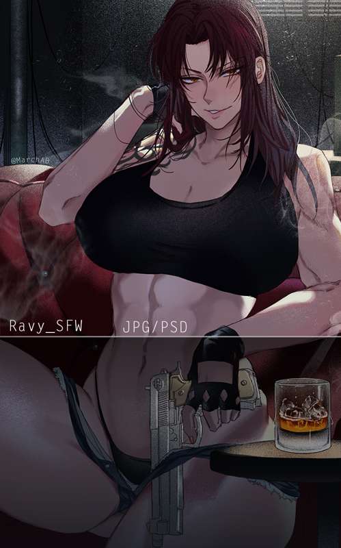 Revy (Black Lagoon) + SFW