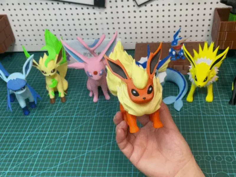 宝可梦 —火伊布（分色组装）flareon Pokémon 