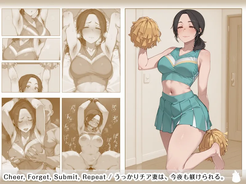 [41pic] Cheer, Forget, Submit, Repeat / うっかりチア妻は、今夜も躾けられる。