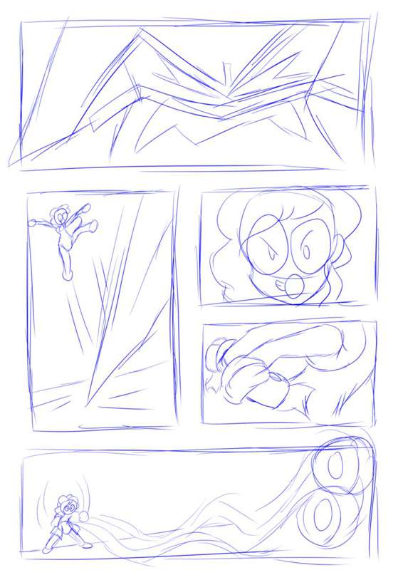 Issue 4 Pages 5 and 6 Roughs