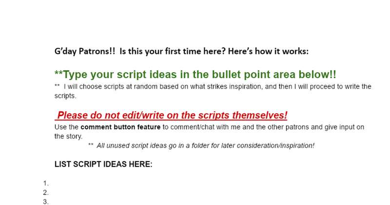 Group Script Writing Session Was Super Fun!!