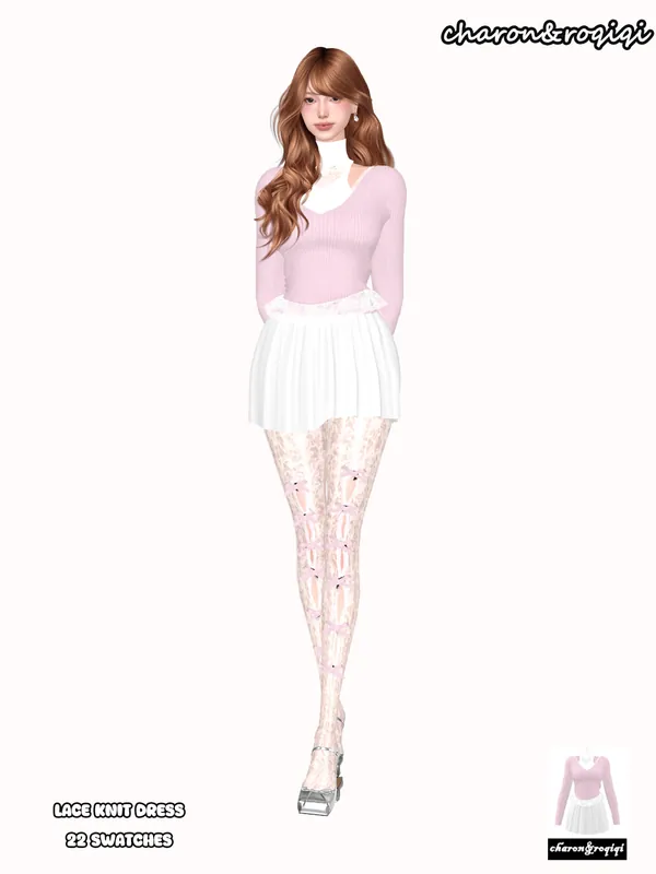 lace knit dress[public]