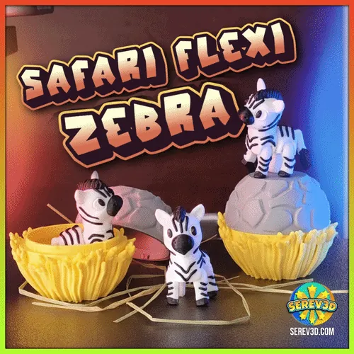🦓🦏 Safari Flexis – Rhino & Zebra!