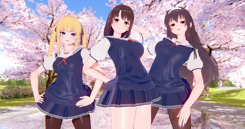 【KKS／MMD】【3200ｘ1800／60FPS】【KARA-STEP】澤村・スペンサー・英梨々  加藤恵 霞ヶ丘詩羽【冴えない彼女の育てかた】