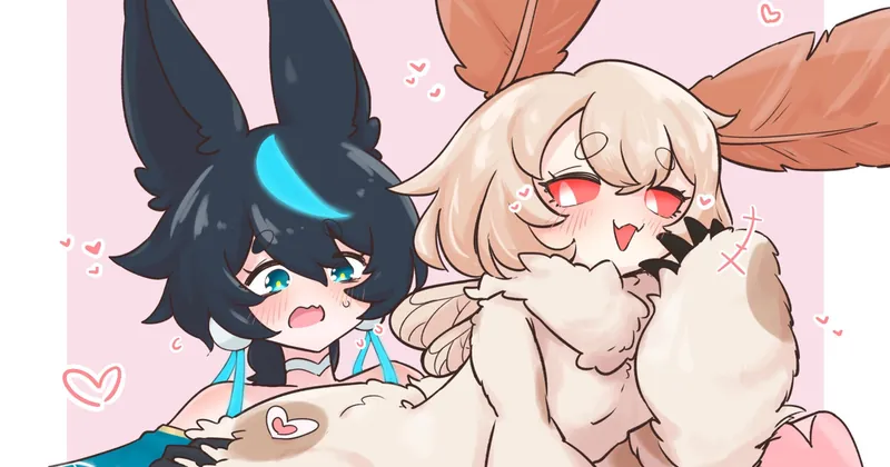 モフモフモスちゃんのお尻につぶされちゃう【Skeb】