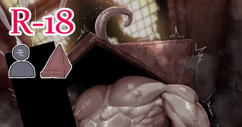 【R-18】大量射精三角さん（2枚）