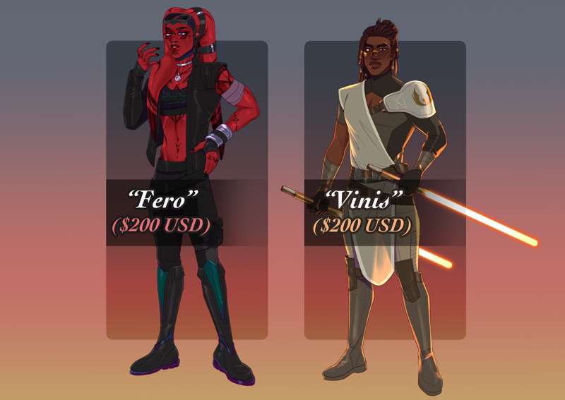 Early Adopt Sale - TOTALLY NOT Star Wars OC’s