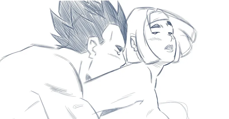 vegeta x bulma (fanart)