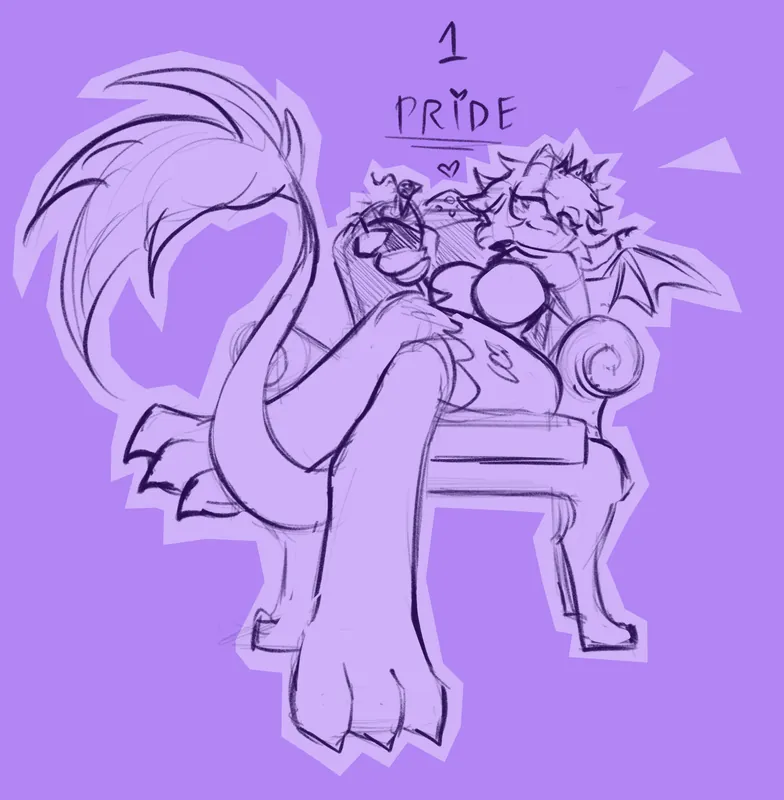 Dragon babe supremacy (Halloween special sketch!)