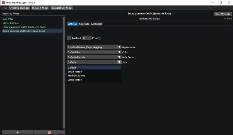 Support for other Relink Mod Manager