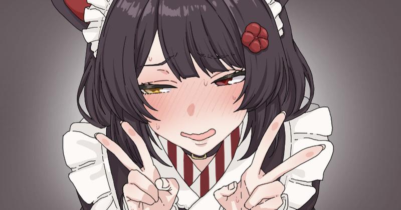 ダブルピース♡戌亥とこ(差分)