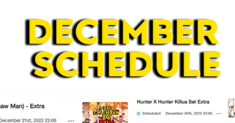 December Schedule