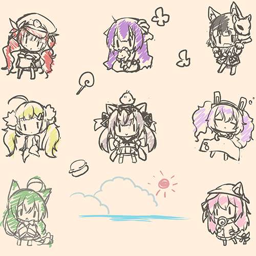 トートバッグのラフ