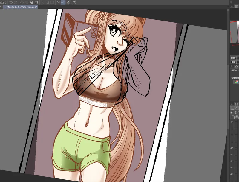 Monika selfie collection WIP 3
