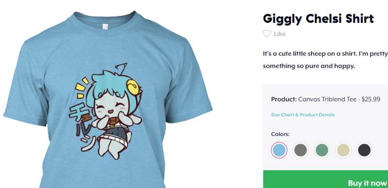 Giggly Chibi Chelsi Shirt ^O^