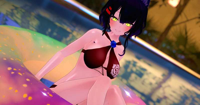 自撮りまとめ51 ナイトプール水着集