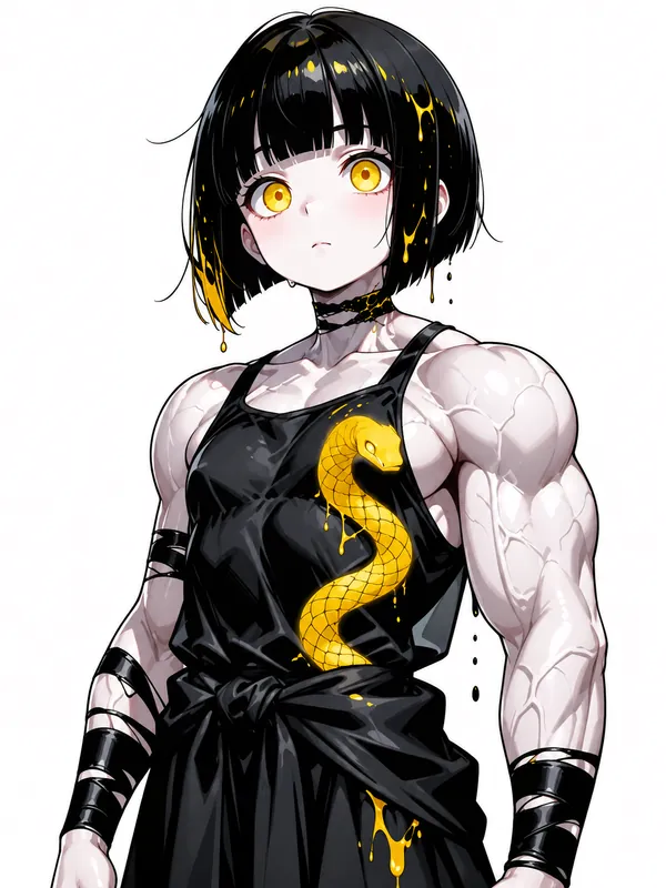 When the goth girl starts lifting