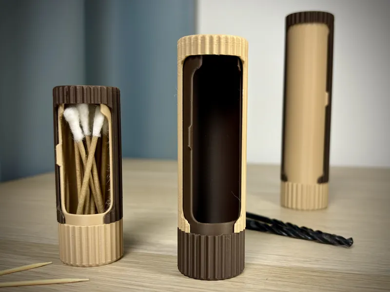 Storage Capsule | Twist Container | Organizer 🟤