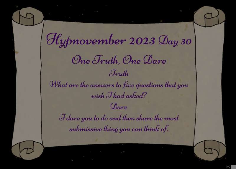 Hypnovember 2023 Day 30!
