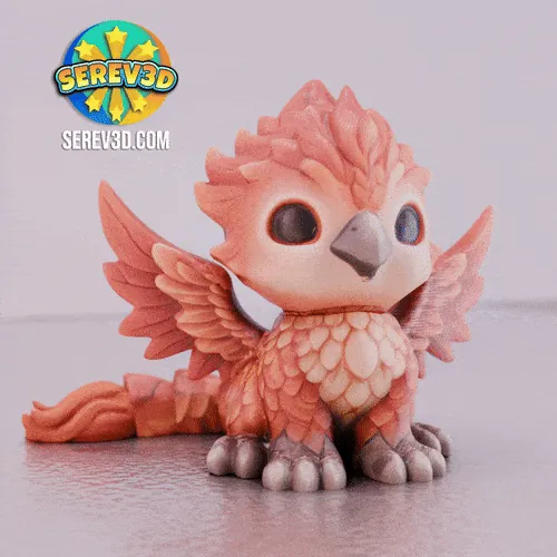 Baby Phoenix-Griffin (With Articulated tail)