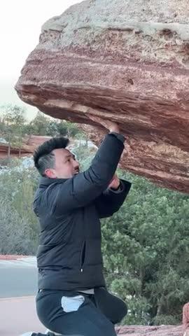 ASMR with a Balancing Rock (Extended Vertical Video)