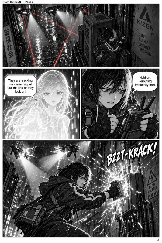 NEON HORIZON | Chapter 1: The Last Delivery — Page 3