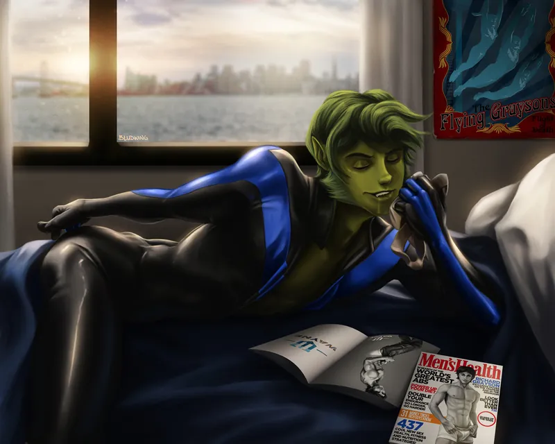 Nightwing/Beast Boy Pair Pic of the Month