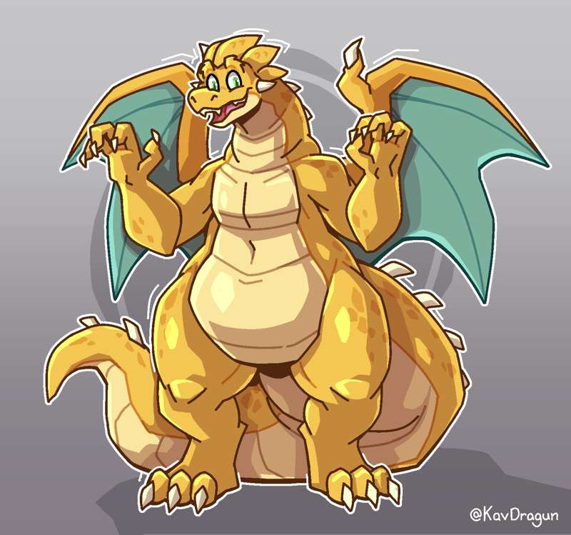 [Commission] Cute Round Dragon!