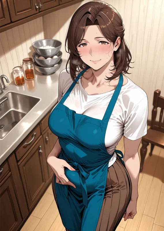 [48pic] Apron of Service / 裸エプロンは、ご奉仕のはじまり