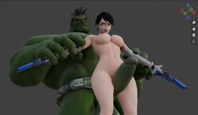 Bayonetta X Hulk Animation Preview. (November 23)