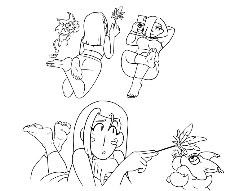 7Eves - Raspberries LINE ART WIP