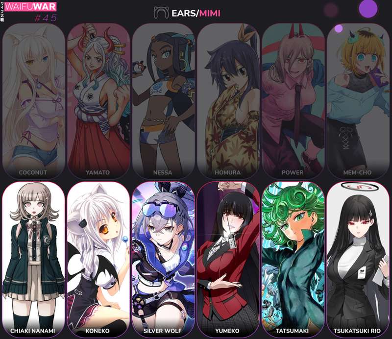 WAIFU WAR #45 😺Ears/Mimi Group2 *Extra
