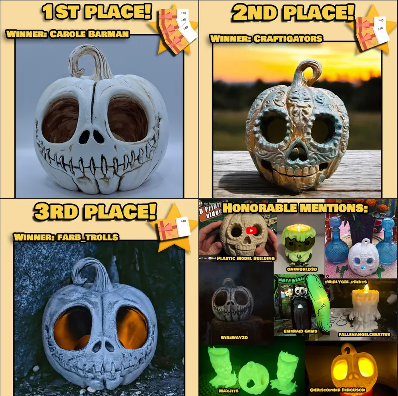 SEREV3d Halloween 3d printing Contest!