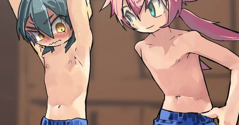 マサキと蘭丸お着換え