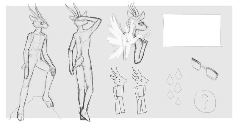 Zoel Refsheet [final / 2nd sketch / 1st sketch]