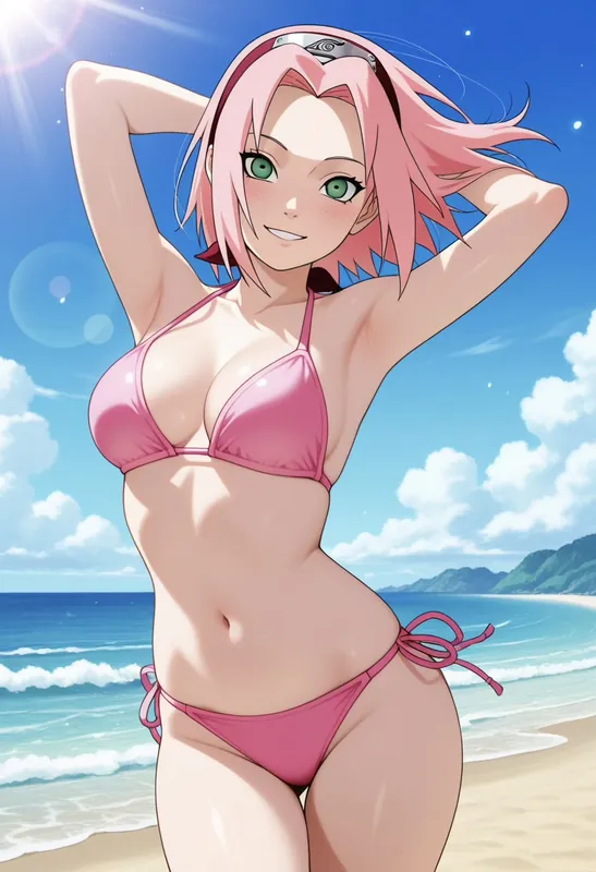 Sakura at the beach (Small Set)/ビーチの桜（小セット）