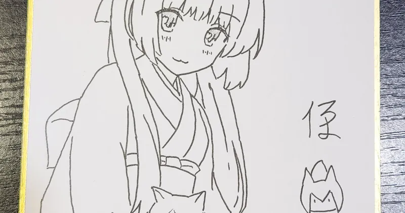 手描きミニ色紙　（未公開分＋作成方法）