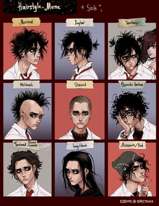Sock Hairstyle meme // little update