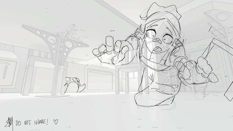 DO NOT SHARE! Project Ground Zero: some line test animation!