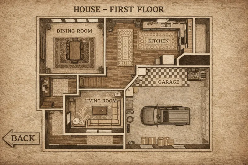 Downstairs and Upstairs Getting a Map