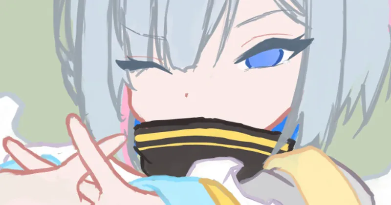 伸びかなたんのラフ