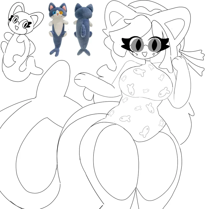 Shark Kitty! (ADOPT WIP 2!)