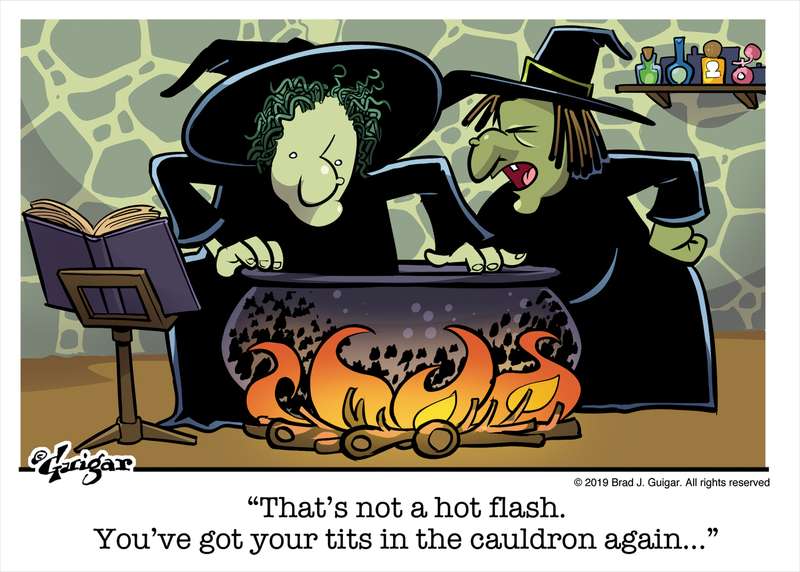 Bonus cartoon — Witch way to menopause?