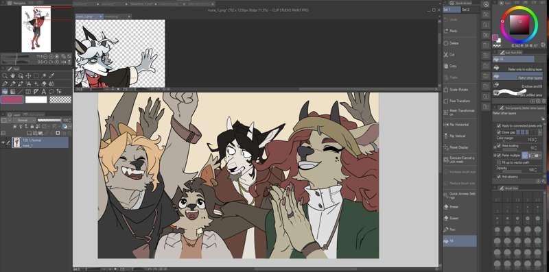 The Crowd (coloring)