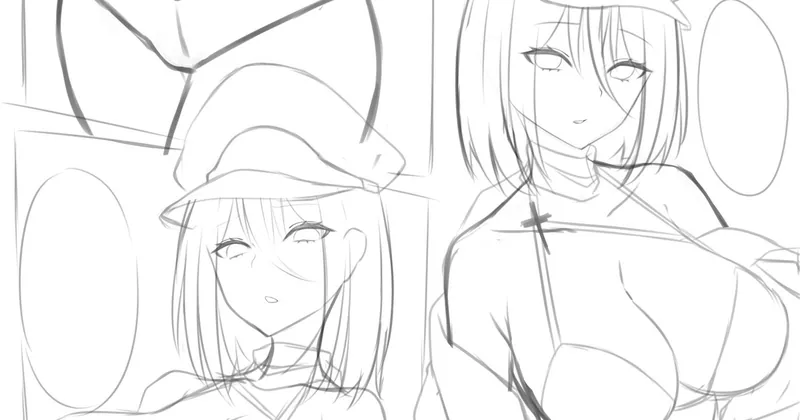 ティルピッツのえろい漫画ラフ①