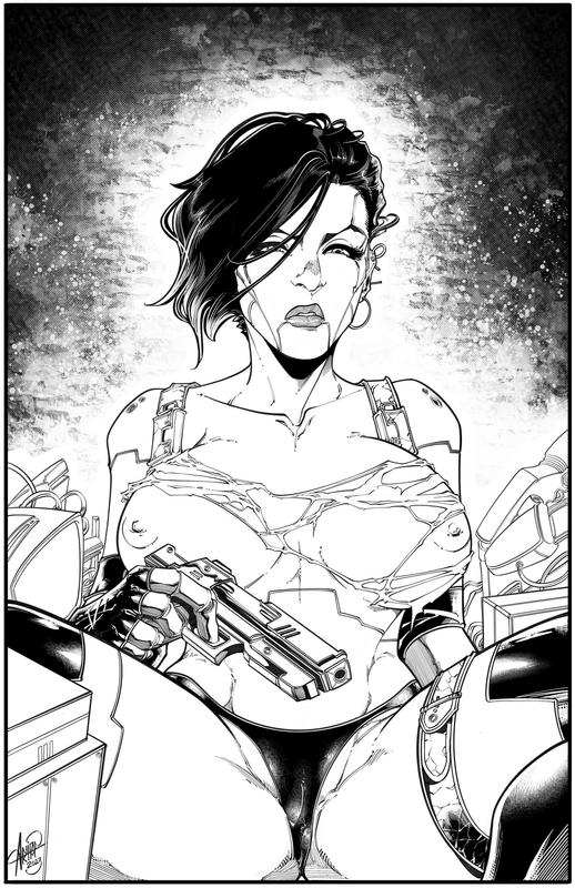  Cyberdoll 2081 Cover (Lineart)