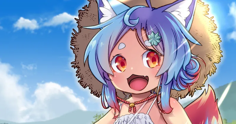 オニャンコポン絵と暑中見舞い