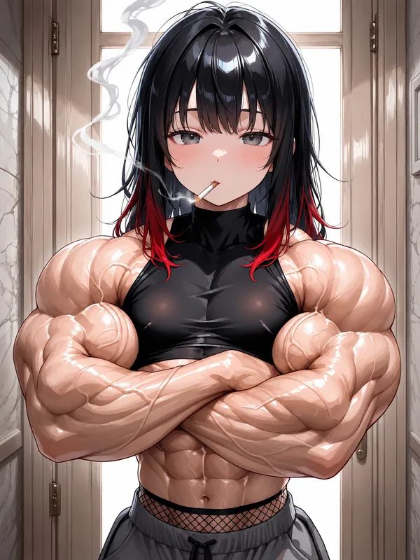 Your badass gym crush is waiting in the doorway