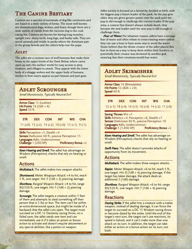 The Canine Bestiary [Monster Thursday]