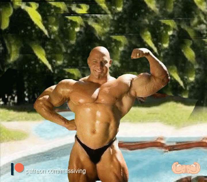 Enjoying summer by the pool fermenting alpha testosterone
